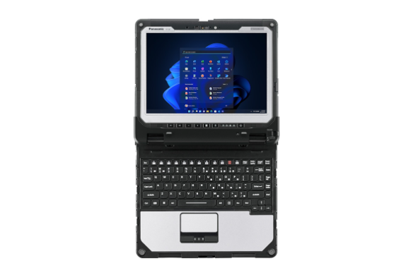 TOUGHBOOK 33 Rugged 2-in-1 Tablet Open Flat with Keyboard