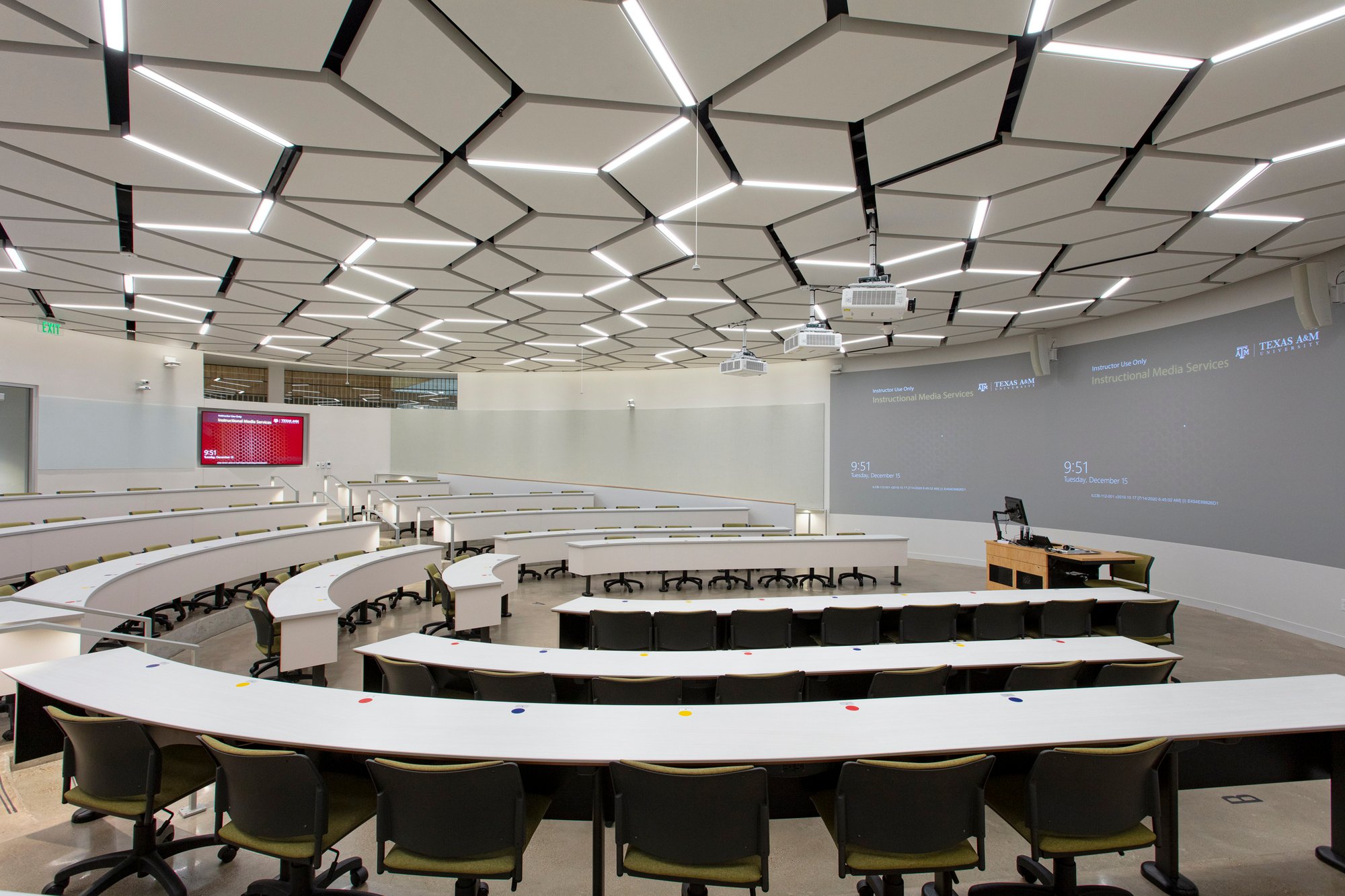 Classroom with Panasonic projectors